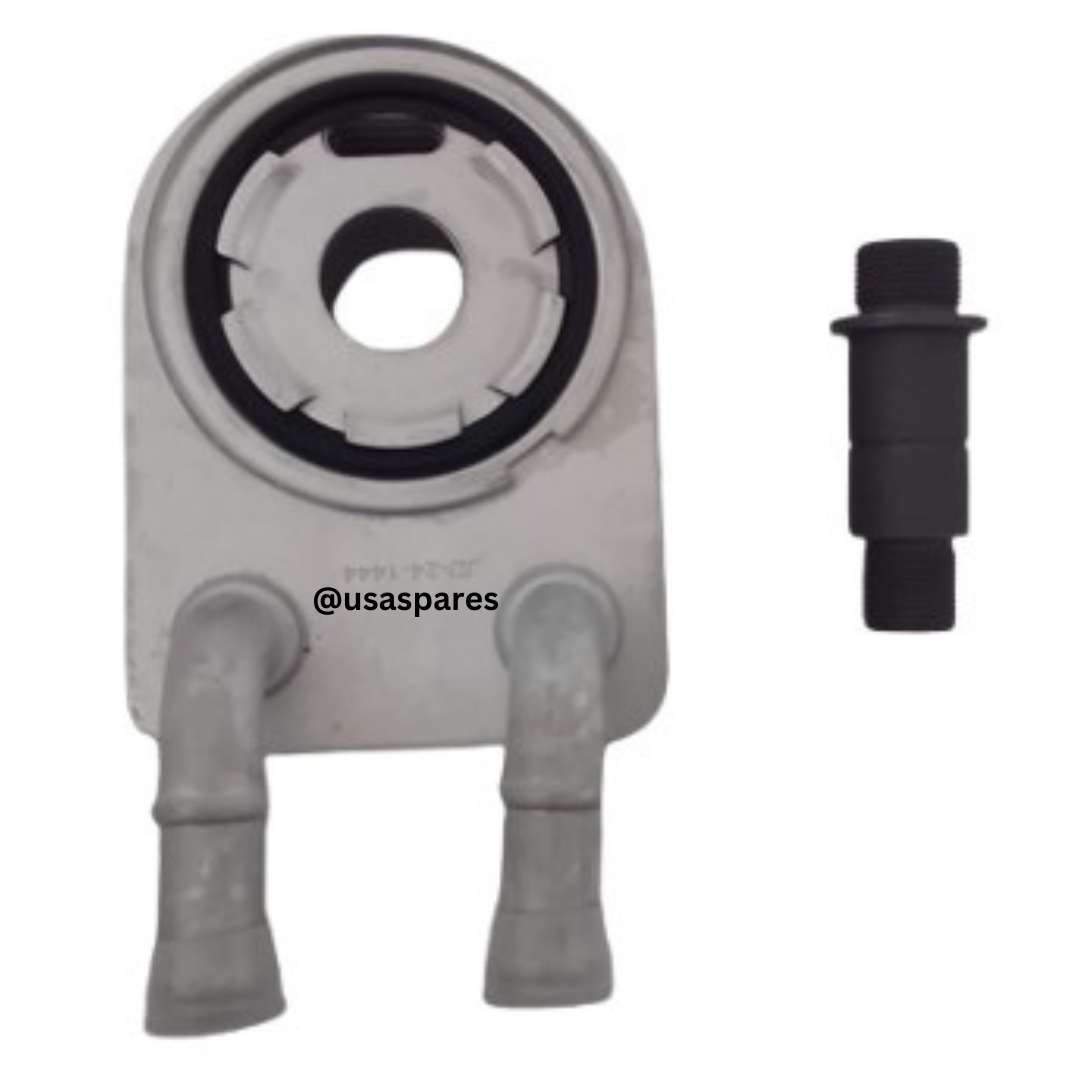 New Dodge Caliber Oil Cooler designed to regulate engine oil temperature, featuring durable construction for improved engine performance and heat dissipation.