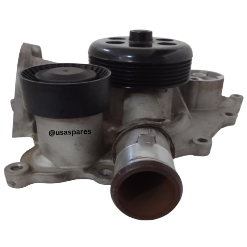 Used water pump for Jeep Grand Cherokee 5.7L engine – pre-owned OEM part in good condition for reliable cooling system performance.