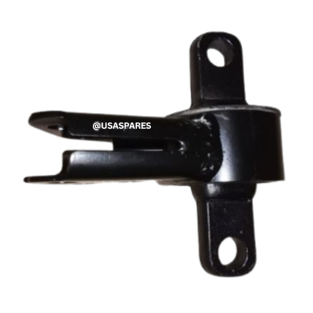 Image of a new Jeep Grand Cherokee 3.7 - 4.7 Differential Mounting bracket featuring metal construction and rubber bushings for vibration absorption.