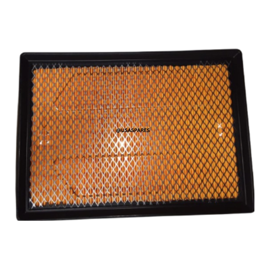 Close-up image of a new Jeep Grand Cherokee 3.0 – 4.7 WK CRD Air Filter for 2005–2010 models, featuring a rectangular shape with pleated filter media and durable frame.