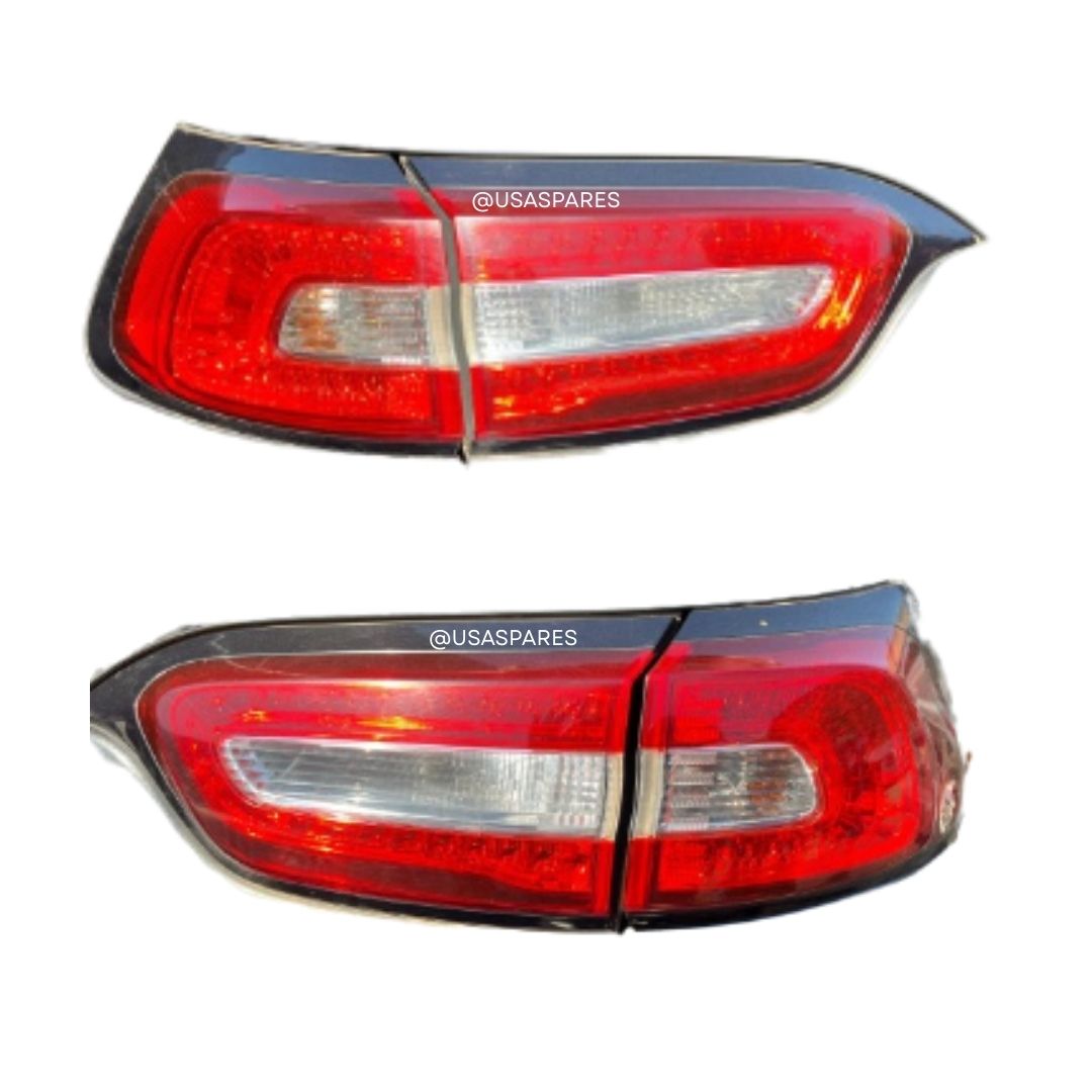 Jeep Cherokee 3.2 KL Used Inner and Outer Tail Lights – OEM replacements for safety and visibility.
