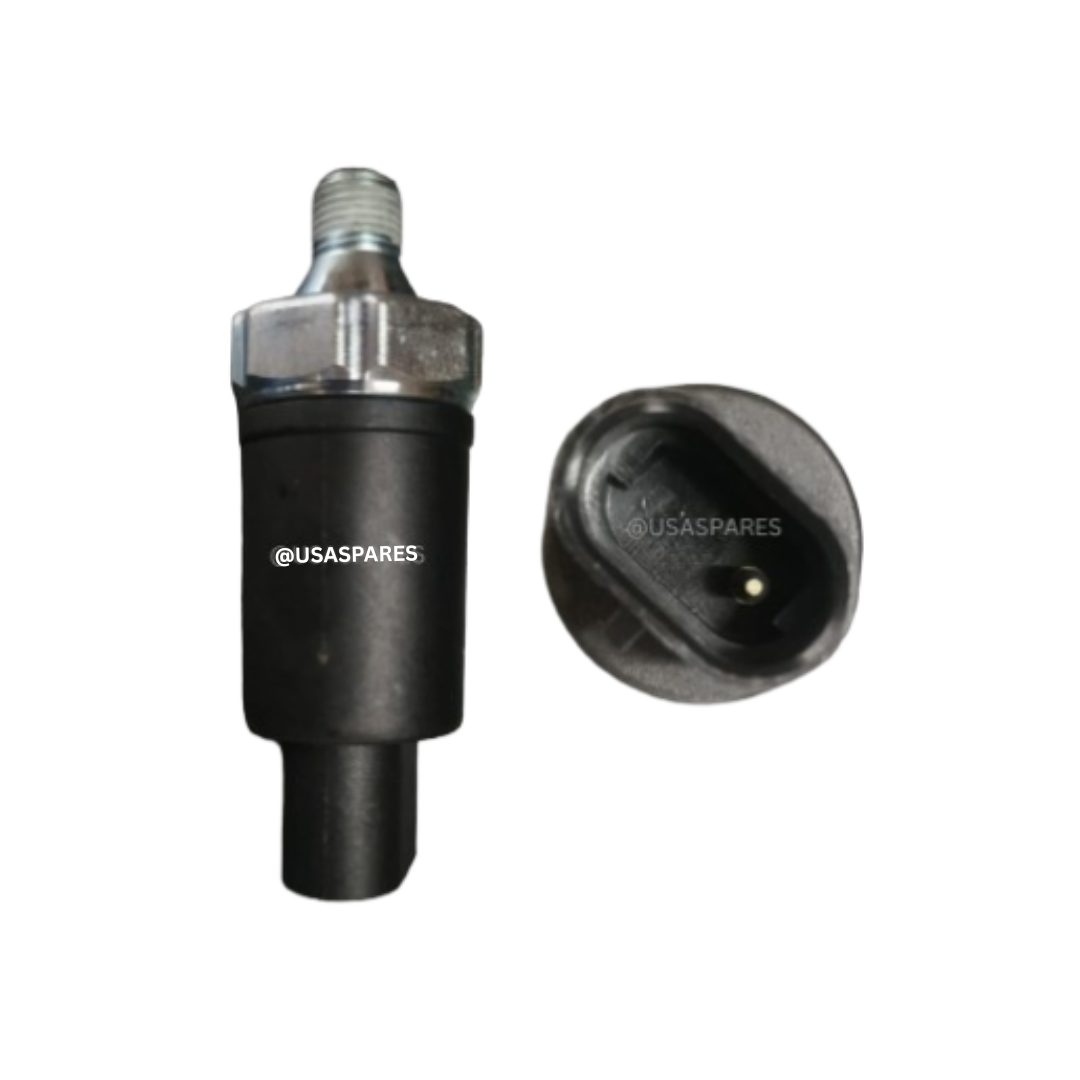 Close-up image of a Jeep Grand Cherokee 5.2 new Oil Pressure Switch, showing the threaded metal sensor and electrical connector designed for accurate oil pressure monitoring and easy installation.