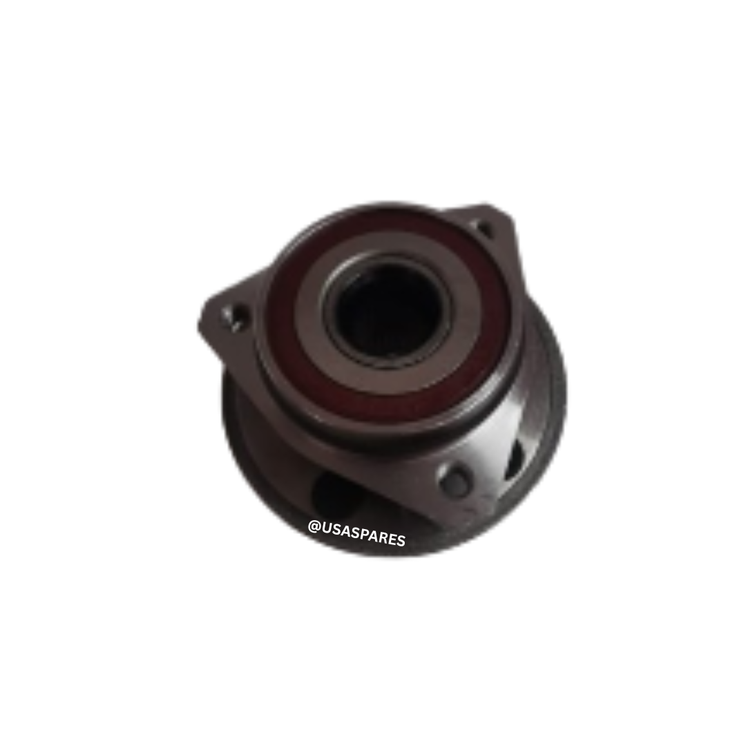 New wheel hub assembly for Jeep Cherokee KJ, showing precision-machined bearing housing and bolt pattern designed for accurate fit, enhanced durability, and smooth wheel rotation.