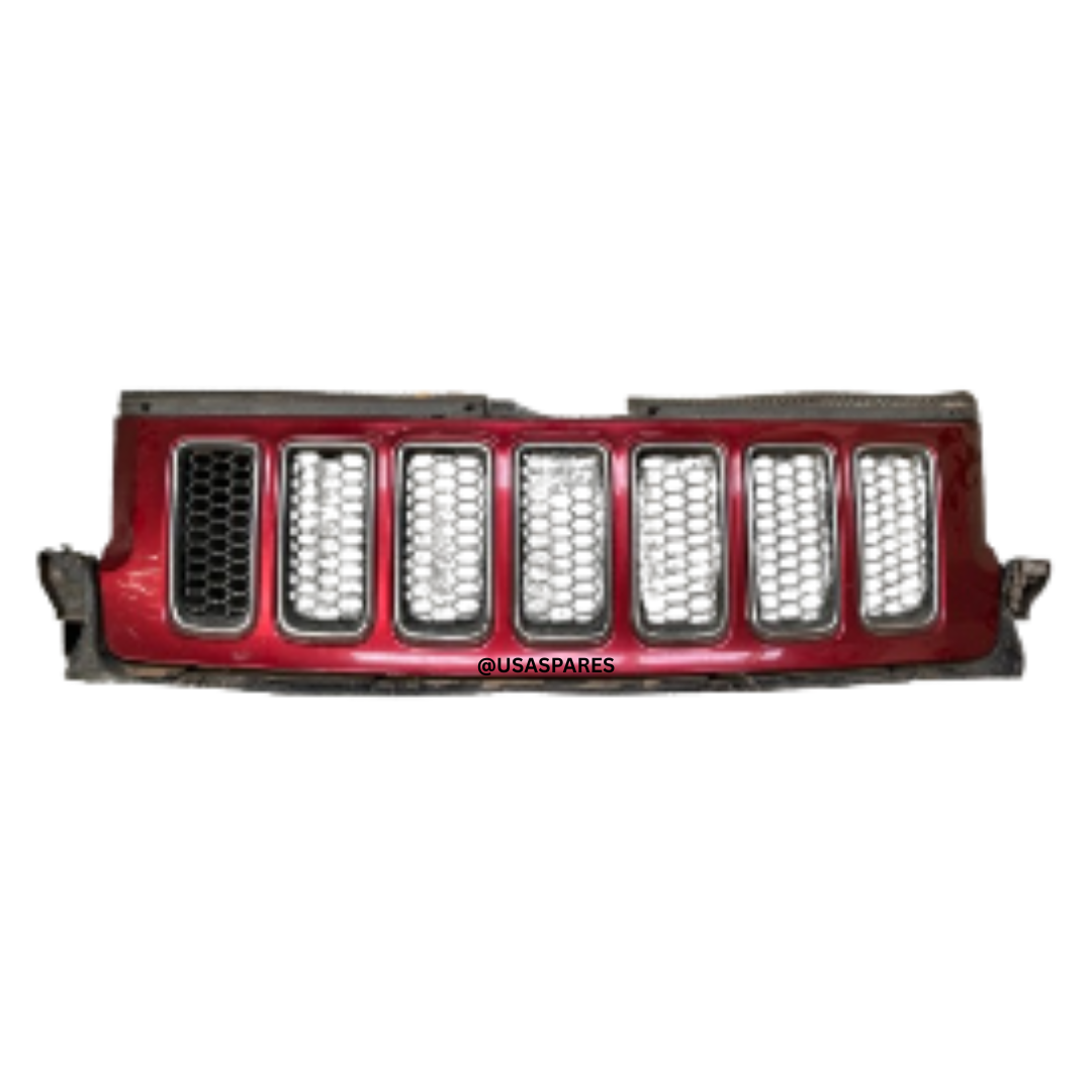 Used Jeep Grand Cherokee 6.4 SRT grille with aggressive OEM design, durable build, and perfect fit for performance SUV models