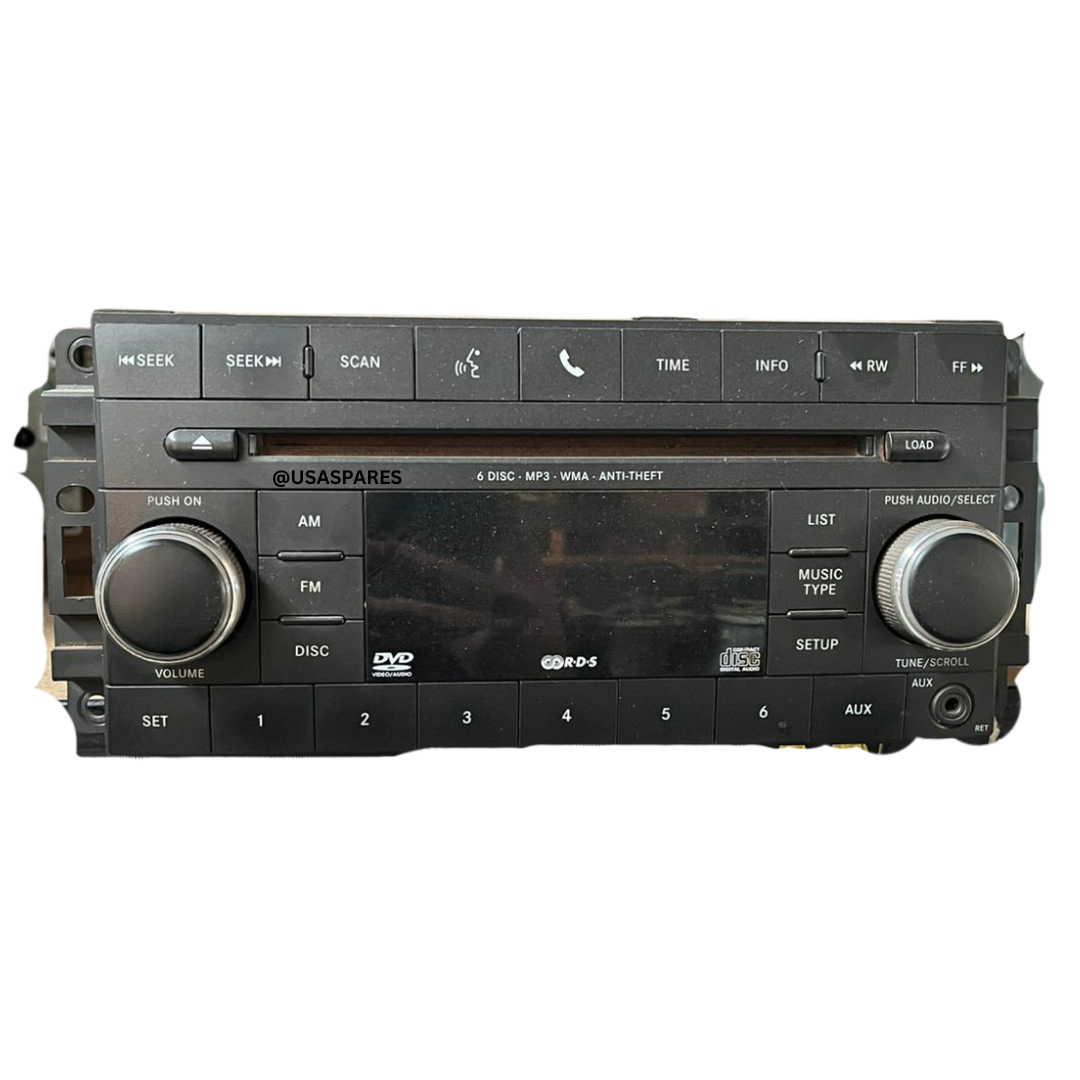 Used Jeep Compass 2.0 OEM radio unit, fully tested, reliable replacement for restoring audio and entertainment functions.