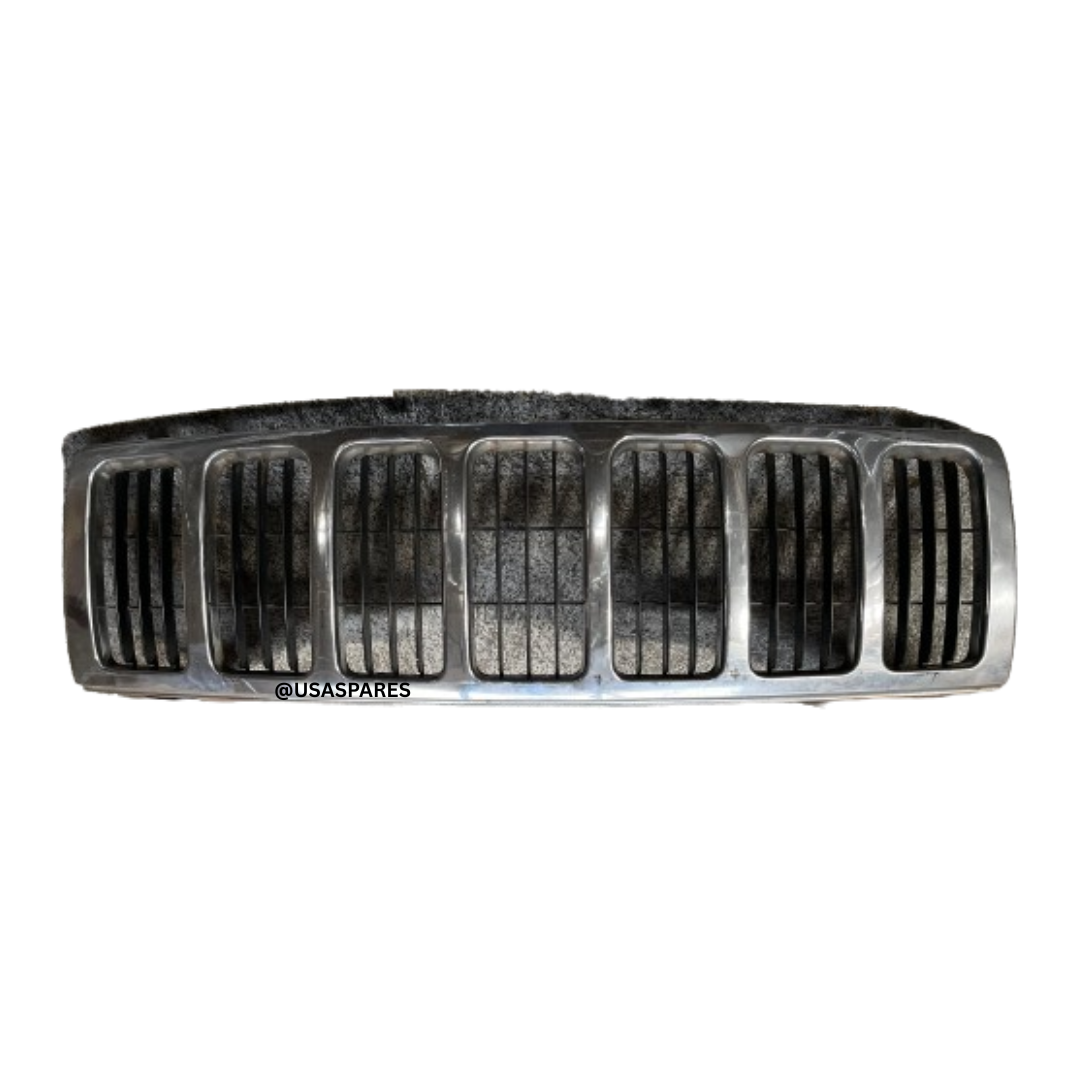 Used Jeep Grand Cherokee 5.7 WK1 grille in excellent condition, OEM fit, durable construction, and ready for installation