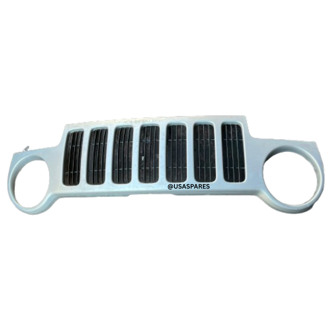 Used Jeep Cherokee KJ grille in excellent condition, OEM fit, durable construction, and ready to restore style and protection