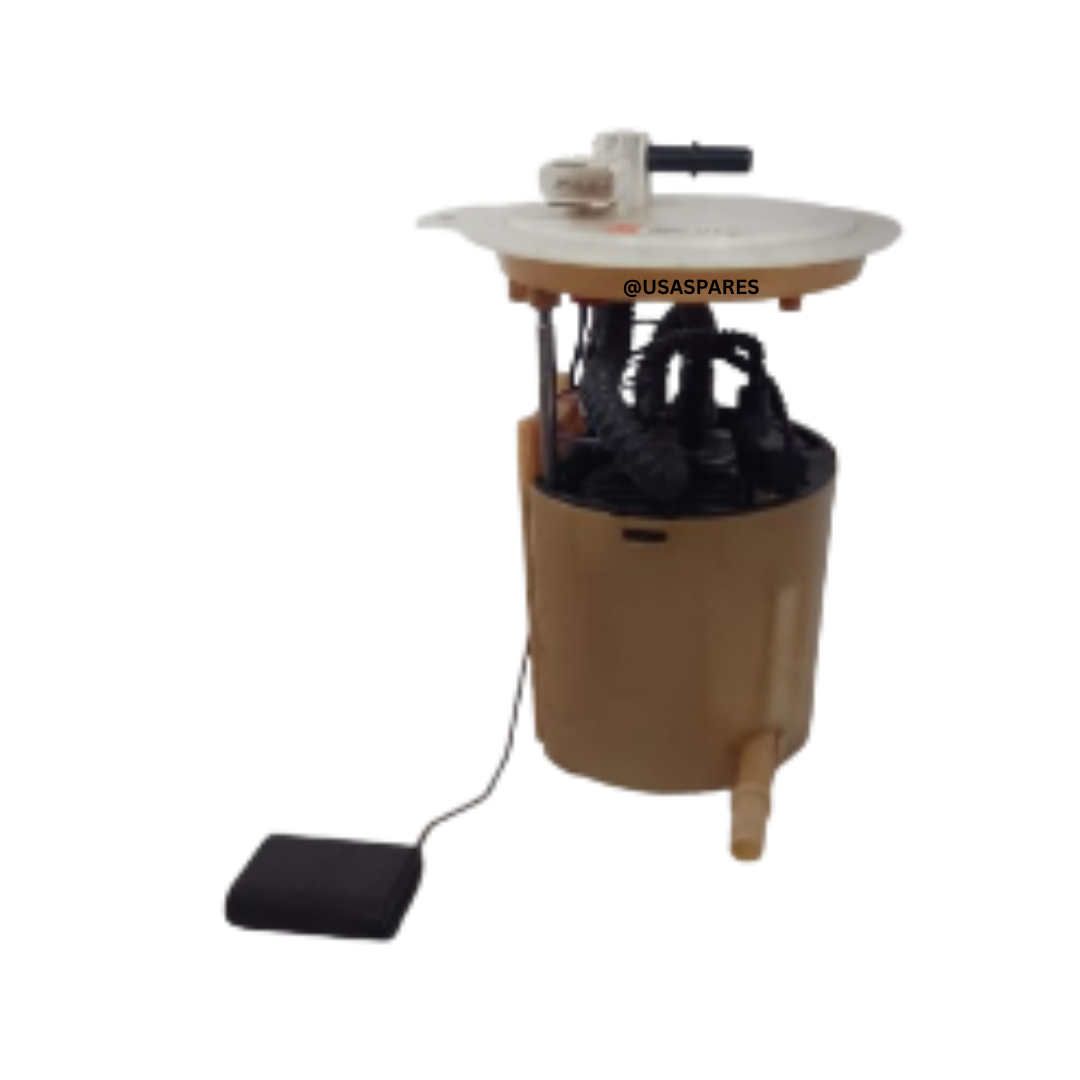 Used Jeep Grand Cherokee 6.4 SRT WK2 Fuel Pump showing inlet/outlet ports and wiring connector, suitable for high-performance fuel delivery systems.
