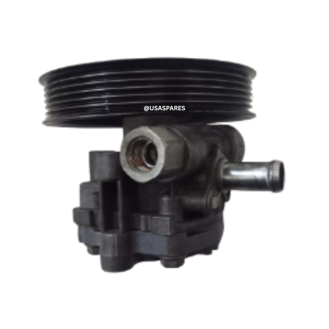 Used Dodge Journey 2.4 Power Steering Pump showing mounting points, pulley, and hydraulic connections, ready for replacement or repair.