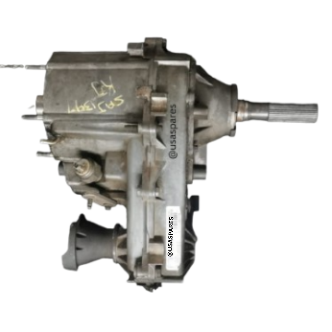 Jeep Cherokee KJ transfer case, OEM drivetrain component, tested and inspected for reliable 4WD power distribution and durability
