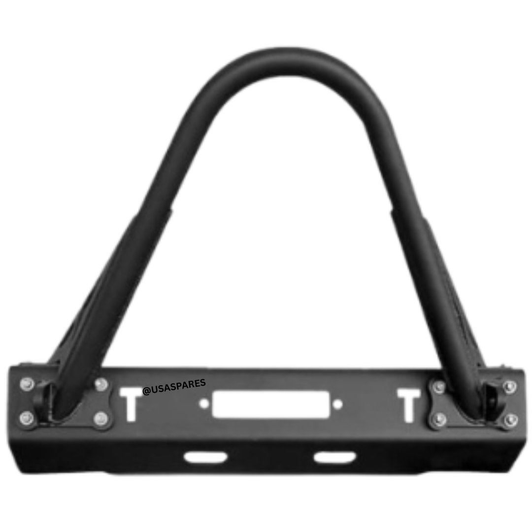 New Jeep Wrangler JK Evolution Front Bumper, heavy-duty steel, winch-ready, with aggressive styling for off-road protection