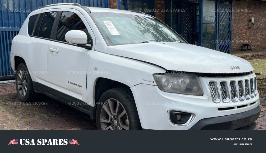 2014 Jeep Compass 2.0 manual petrol stripping for spares with used OEM engine, gearbox, body, and electrical parts available.