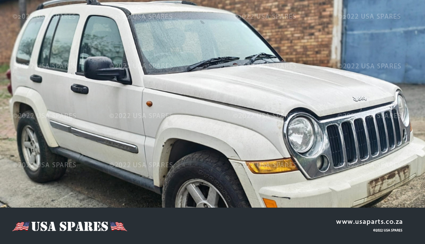 2006 Jeep Cherokee 2.8 KJ stripping for spares, with genuine used Jeep engine parts, gearbox components, suspension parts, electrical components and body panels available in South Africa.