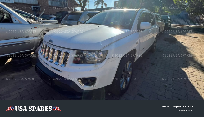 2014 Jeep Compass 2.0 stripping for spares in Pretoria, South Africa, with genuine used engine parts, gearbox, suspension, electrical components, body panels and interior parts available.
